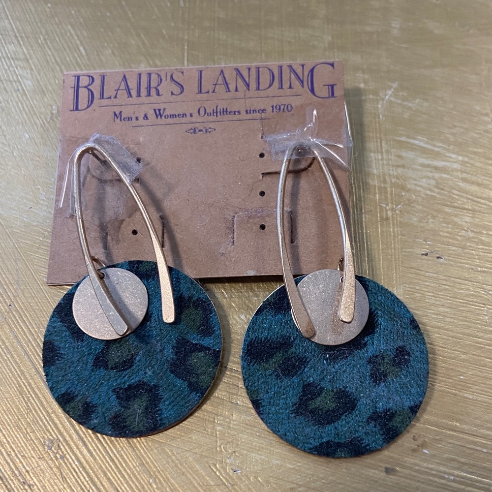 Leopard earrings -NWT